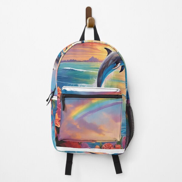 Item preview, Sunset Rainbow Dolphins designed and sold by Shiwwa.