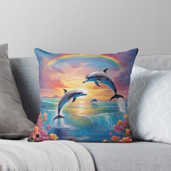 Item preview, Sunset Rainbow Dolphins designed and sold by Shiwwa.