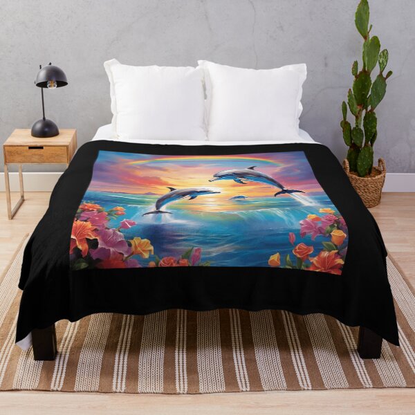 Item preview, Sunset Rainbow Dolphins designed and sold by Shiwwa.