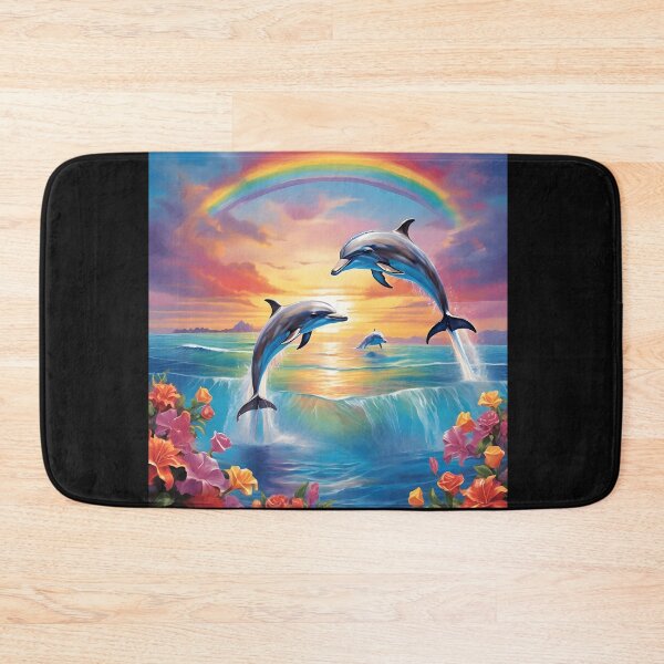 Item preview, Sunset Rainbow Dolphins designed and sold by Shiwwa.