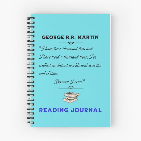 Item preview, Spiral notebook, reading journal, literary quote designed and sold by dave-elf.
