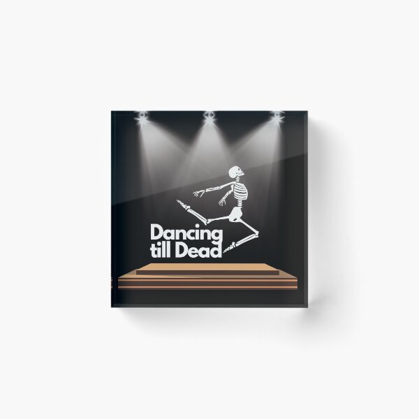 Item preview, Dancing till dead. Dancing Skeleton under the spotlight  designed and sold by Fr0mtheMachine.
