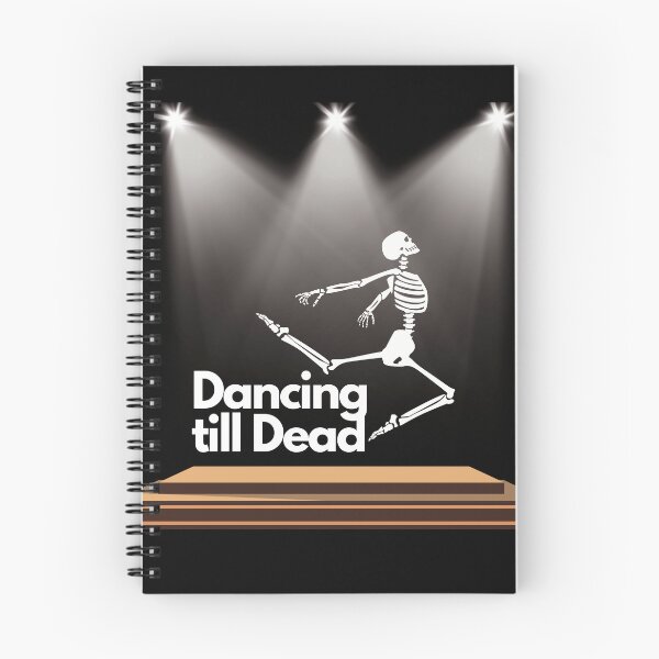 Item preview, Dancing till dead. Dancing Skeleton under the spotlight  designed and sold by Fr0mtheMachine.