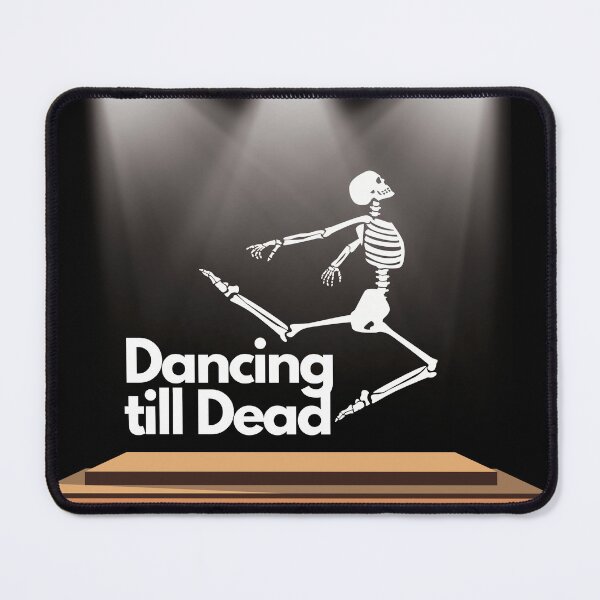 Item preview, Dancing till dead. Dancing Skeleton under the spotlight designed and sold by Fr0mtheMachine.