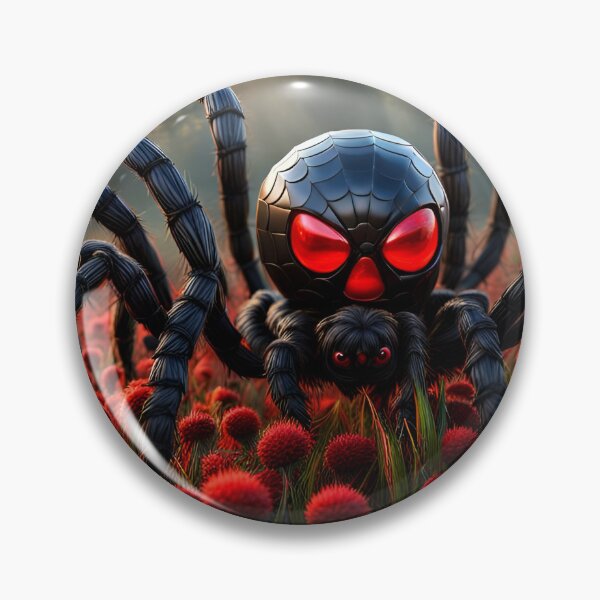 Item preview,  Spider in a red clover field AI text-to-image art designed and sold by Robyn C Michael.