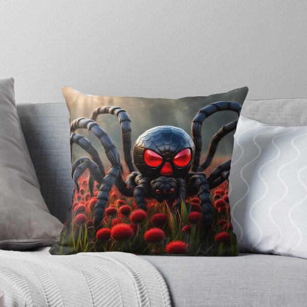 Item preview,  Spider in a red clover field AI text-to-image art designed and sold by Robyn C Michael.