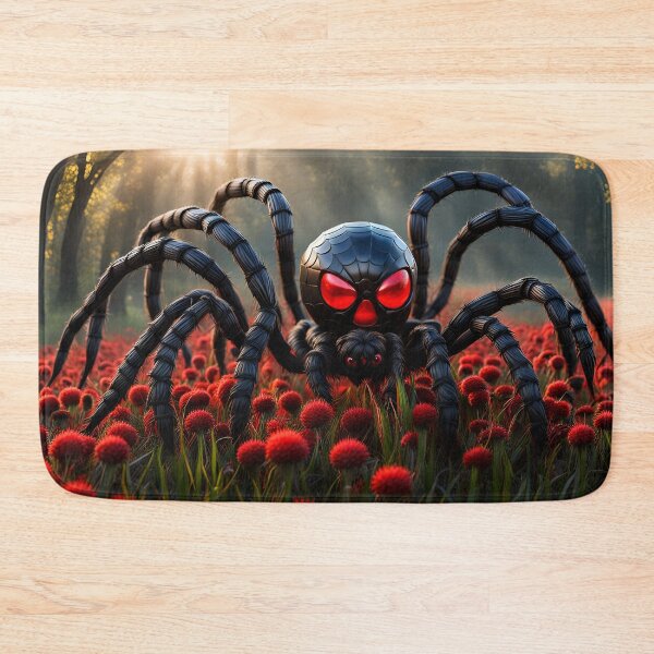 Item preview,  Spider in a red clover field AI text-to-image art designed and sold by Robyn C Michael.
