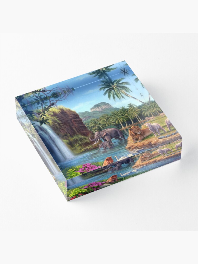 Alternate view of A Paradise Setting Acrylic Block