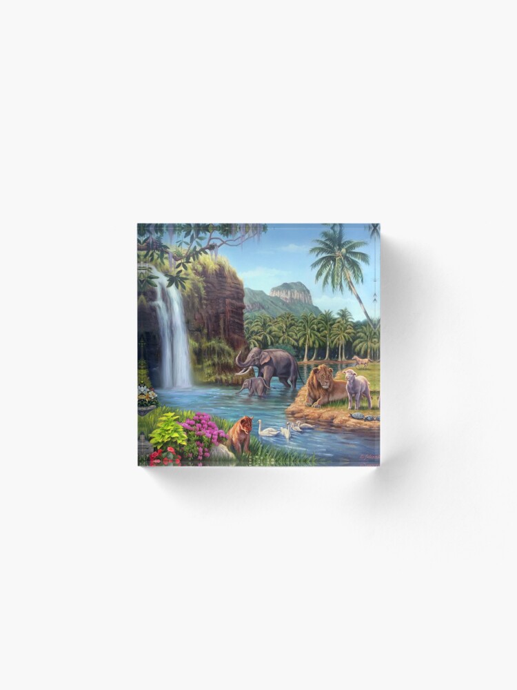 Alternate view of A Paradise Setting Acrylic Block