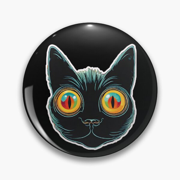 Item preview, psychedelic cat eyes designed and sold by Catophile.