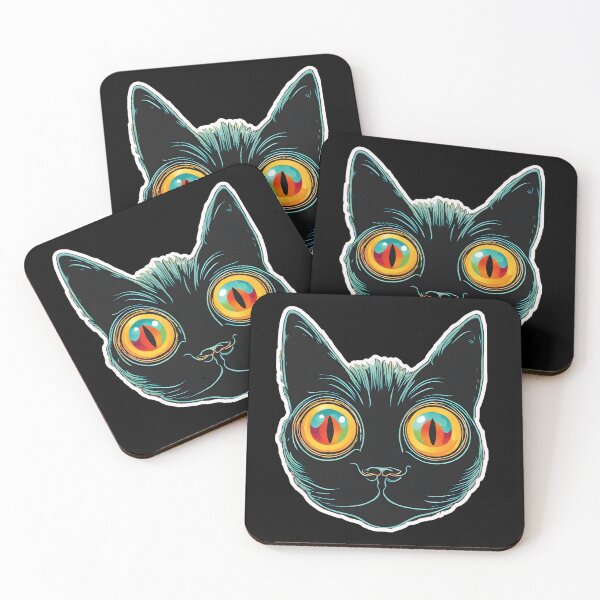 Item preview, psychedelic cat eyes designed and sold by Catophile.