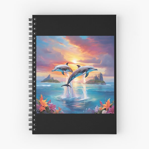 Item preview, Sunset Rainbow Dolphins designed and sold by Shiwwa.