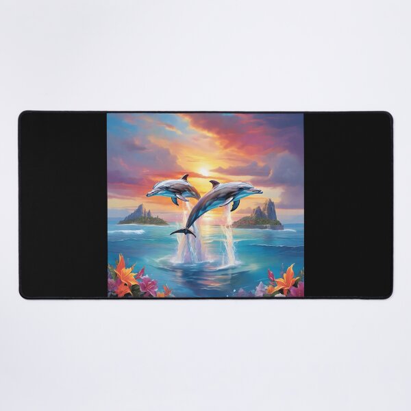 Item preview, Sunset Rainbow Dolphins designed and sold by Shiwwa.
