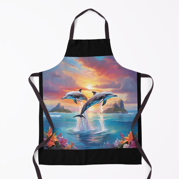 Item preview, Sunset Rainbow Dolphins designed and sold by Shiwwa.