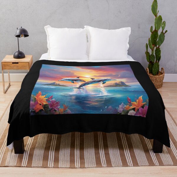 Item preview, Sunset Rainbow Dolphins designed and sold by Shiwwa.