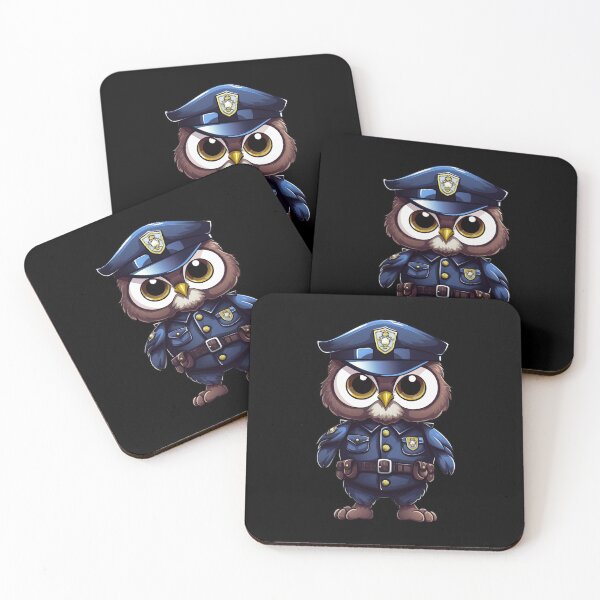 Item preview, Police owl designed and sold by Soulskier.
