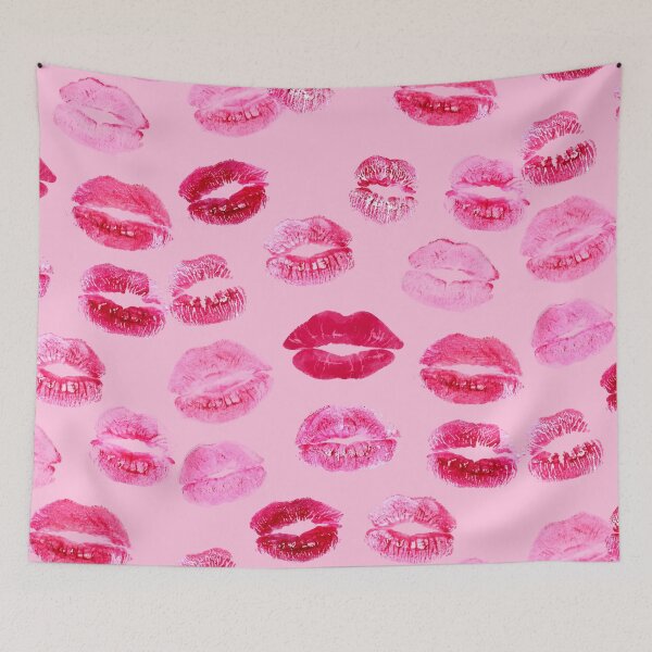 Item preview, Kisses - Lipstick Kisses - Pink Lips  designed and sold by StudioKitti.