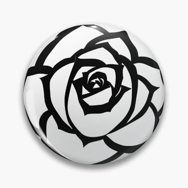 Item preview, Rose Black and White Clean Lines designed and sold by LDJBlank.