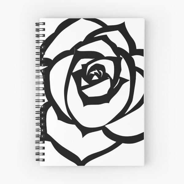Item preview, Rose Black and White Clean Lines designed and sold by LDJBlank.
