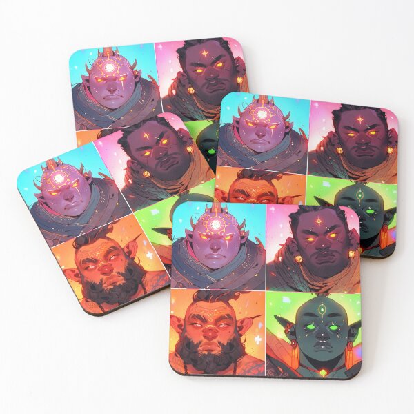 Item preview, Cool Colorful Fantasy Adventuring Party designed and sold by bubblegoth.