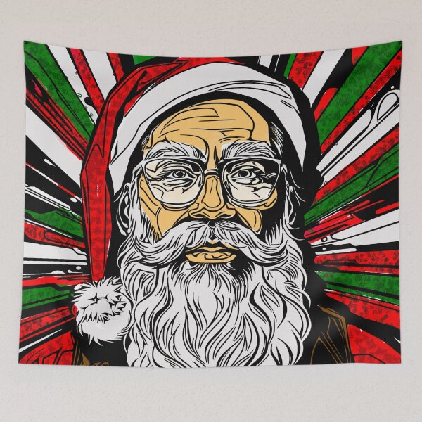Item preview, Jolly Elf v3, cookies and milk, funny Santa design designed and sold by mwebba2005.