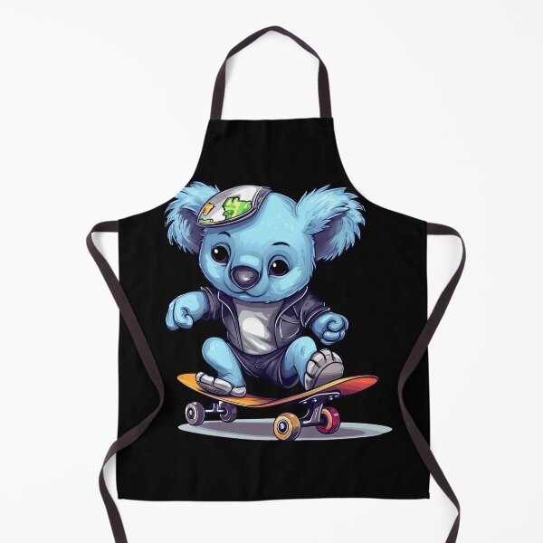 Item preview, Colorful laughing koala bear skating - a beautiful sight designed and sold by WallGemsArt.