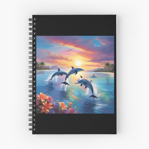 Item preview, Sunset Rainbow Dolphins designed and sold by Shiwwa.