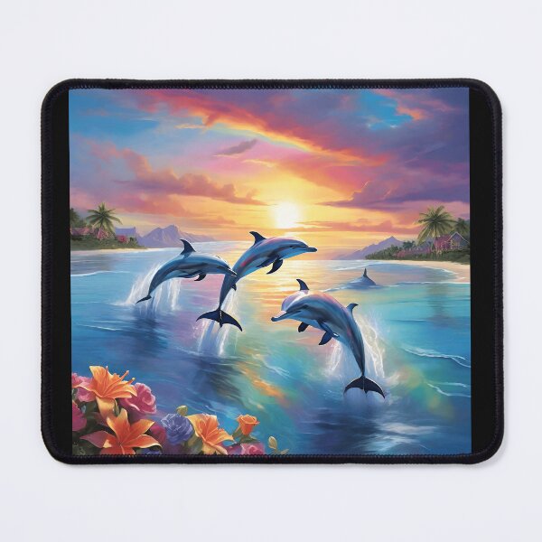 Item preview, Sunset Rainbow Dolphins designed and sold by Shiwwa.