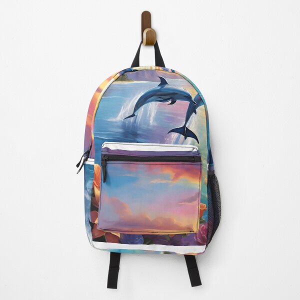 Item preview, Sunset Rainbow Dolphins designed and sold by Shiwwa.
