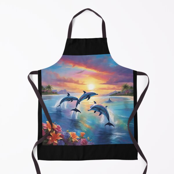 Item preview, Sunset Rainbow Dolphins designed and sold by Shiwwa.