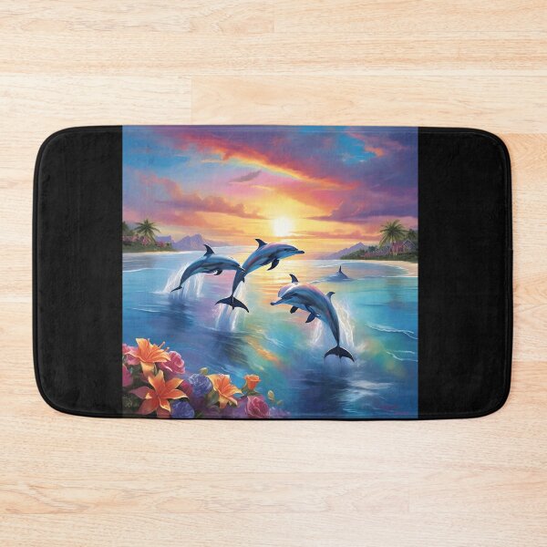 Item preview, Sunset Rainbow Dolphins designed and sold by Shiwwa.