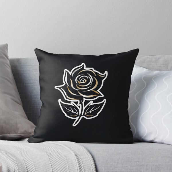 Item preview, Rose Black Clean Lines designed and sold by LDJBlank.