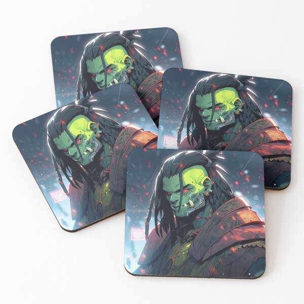 Item preview, Cool Cyberpunk Anime Orc designed and sold by bubblegoth.