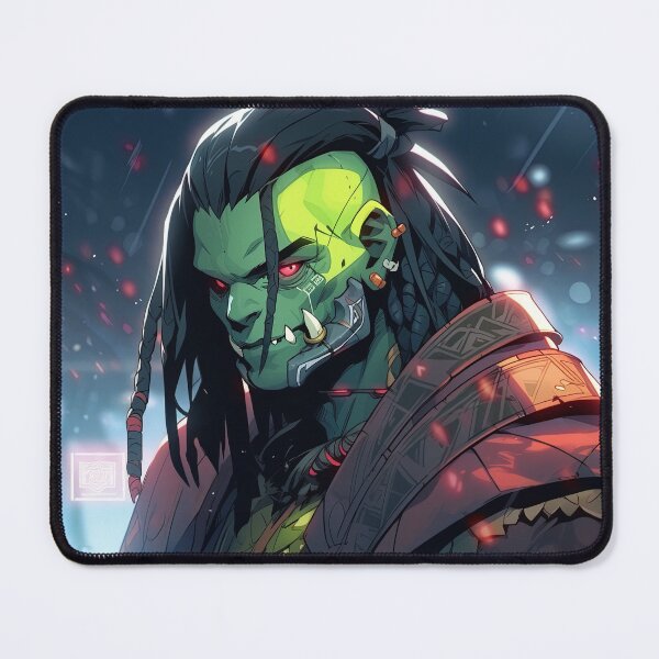 Item preview, Cool Cyberpunk Anime Orc designed and sold by bubblegoth.