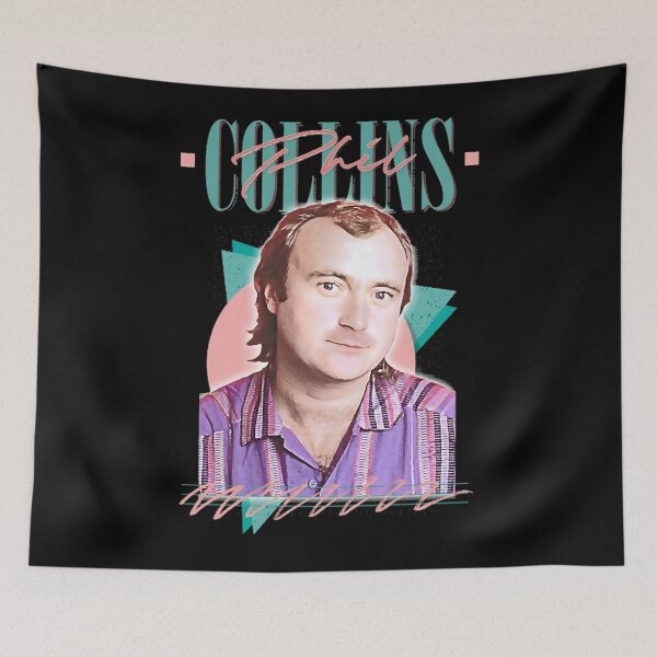 Item preview, Phíl music Còllíns Retro 80s Aesthetic Fan Design designed and sold by tamishaprue.