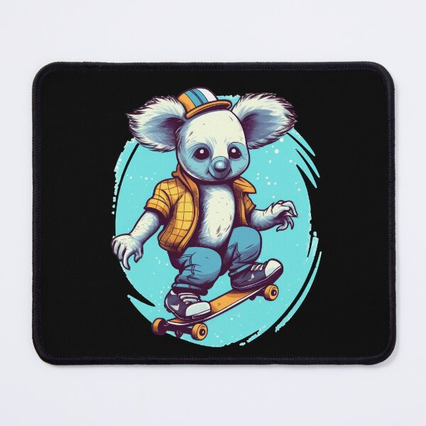Item preview, Colorful funny koala bear skating - Cool Mooves designed and sold by WallGemsArt.