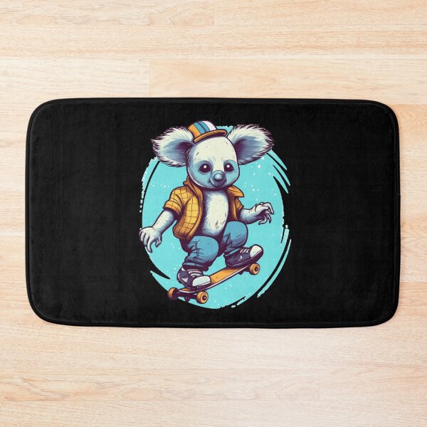 Item preview, Colorful funny koala bear skating - Cool Mooves designed and sold by WallGemsArt.