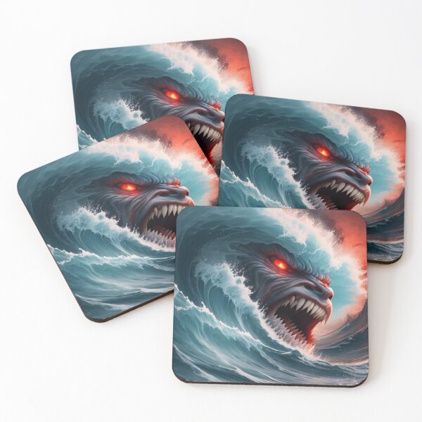 Artikelvorschau, Bedruckte T-Shirts und Hoodies mit Monster-Tsunami-Grafiken entworfen und verkauft von OutdoorArtistry.