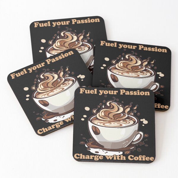 Item preview, Fuel your Passion, Charge with Coffee designed and sold by YokujinDesign.