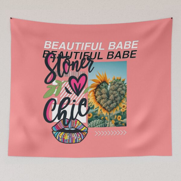 Item preview, Beautiful Babe StonerChic Fun Funny Colorful Popart Style designed and sold by ShopSunday.