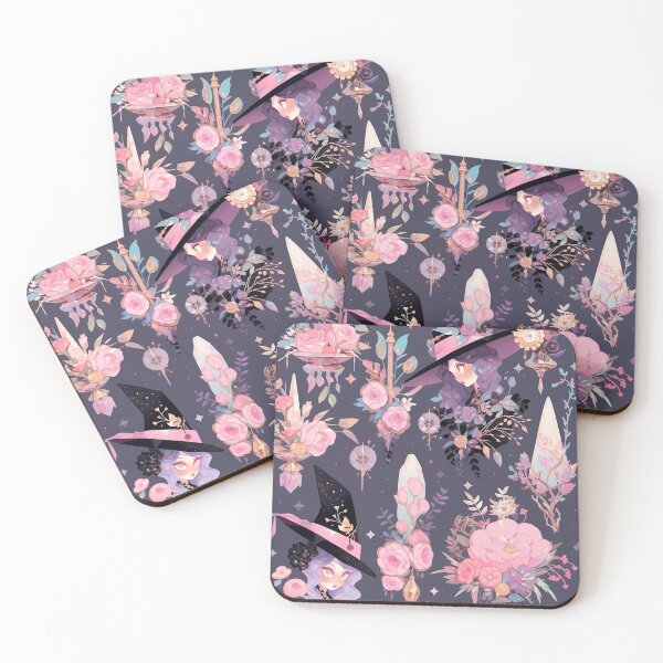 Item preview, Pastel Gothic Witch Rose Floral Pattern designed and sold by bennievee.