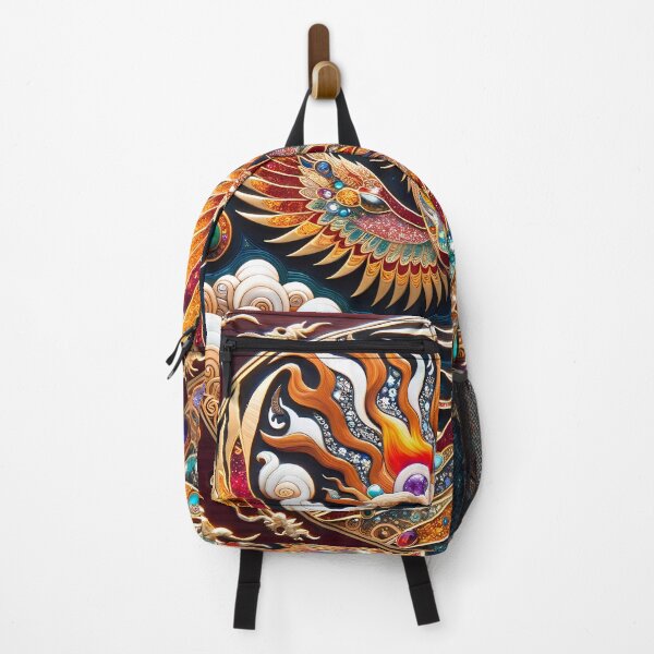 Item preview, Detailed inlay art piece of phoenix with intricate patterns designed and sold by AlwaysArtful.
