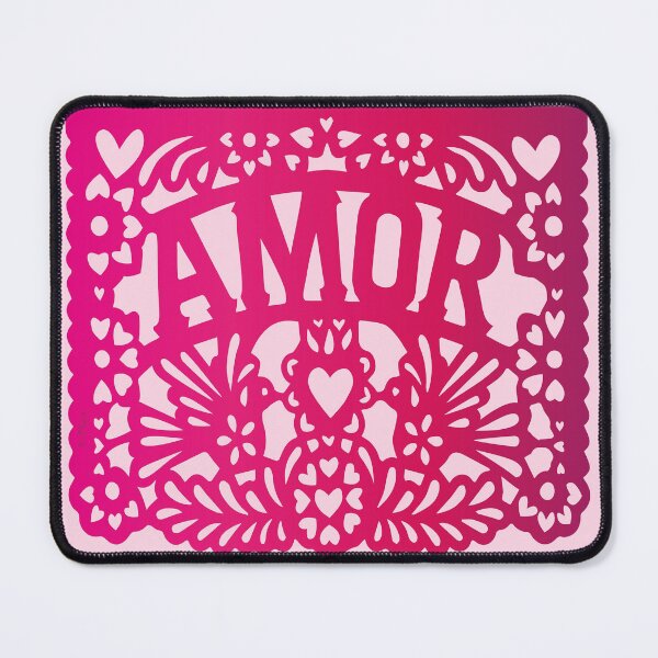 Item preview, pink LOVE mexican folk art decoration papel picado latin fiesta designed and sold by T-Mex.