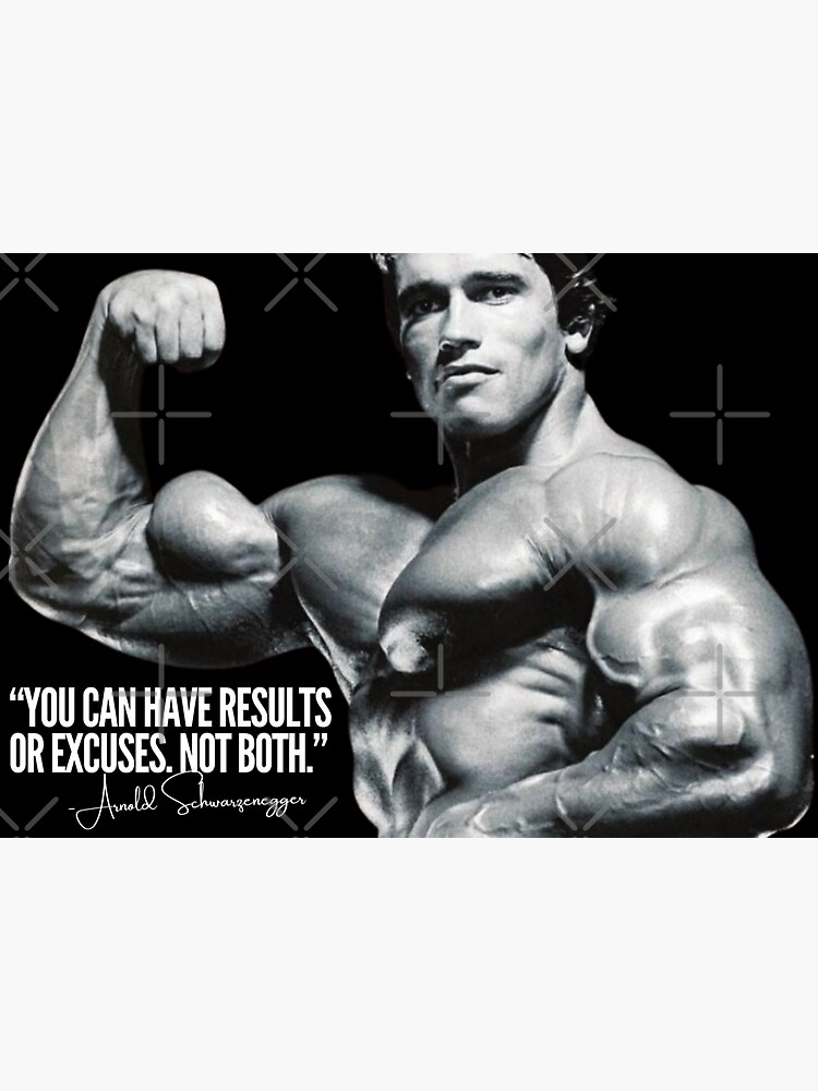 ARNOLD SCHWARZENEGGER EXCUSES QUOTE
