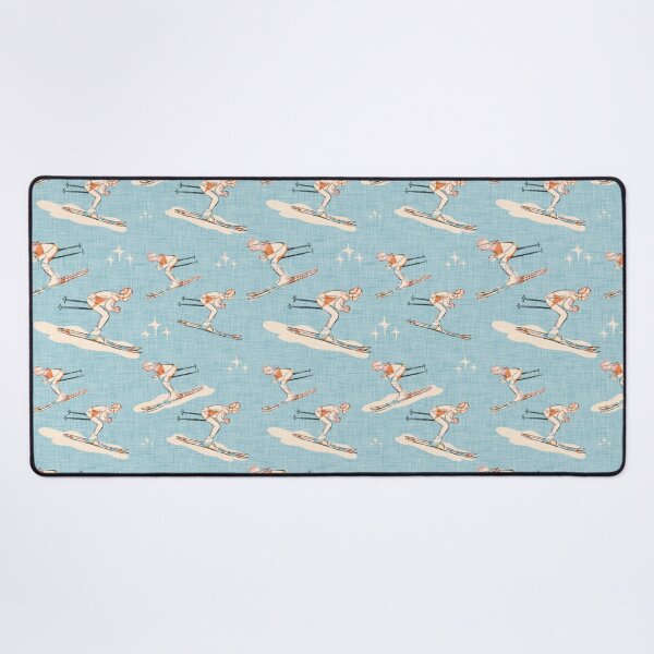Item preview, Winter Sports - Retro Vintage Ski Light Blue designed and sold by susycosta.