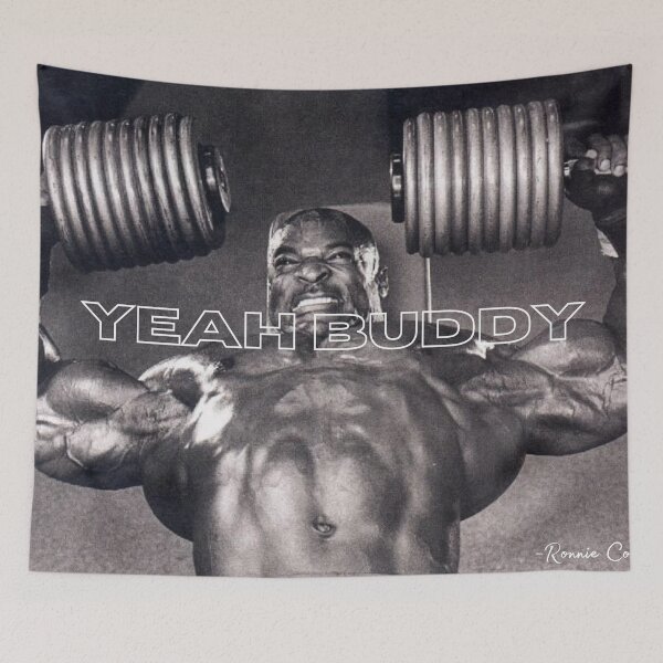Item preview, RONNIE COLEMAN - YEAH BUDDY (WHITE) designed and sold by HeavyLiftGift.