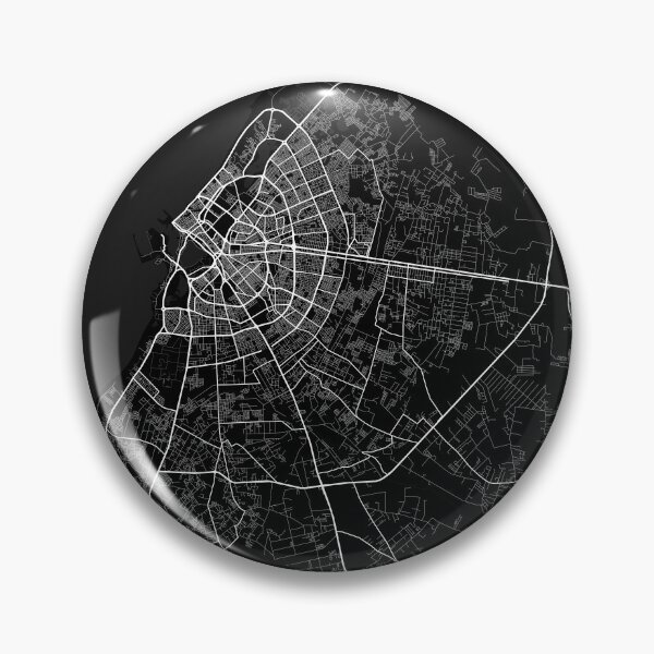 Item preview, Benghazi City Map of Cyrenaica, Libya - Full Moon designed and sold by deMAP.