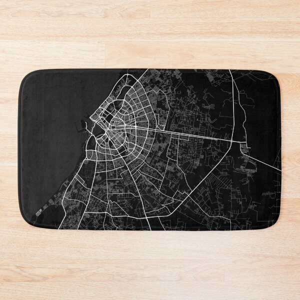 Item preview, Benghazi City Map of Cyrenaica, Libya - Full Moon designed and sold by deMAP.