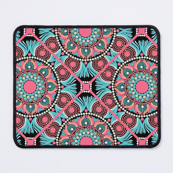 Item preview, Ultra Red Sunset on Sea Dot Mandala Diamond Tile designed and sold by Triplicate Limited.