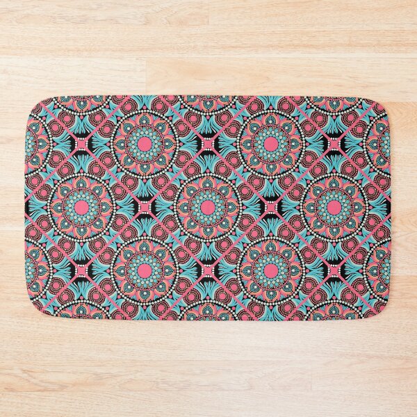 Item preview, Ultra Red Sunset on Sea Dot Mandala Diamond Tile designed and sold by Triplicate Limited.